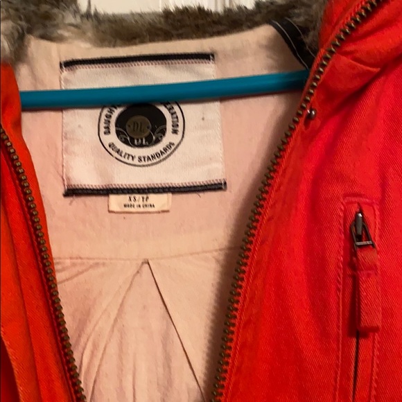 A-line orange spring or fall coat - Picture 2 of 4